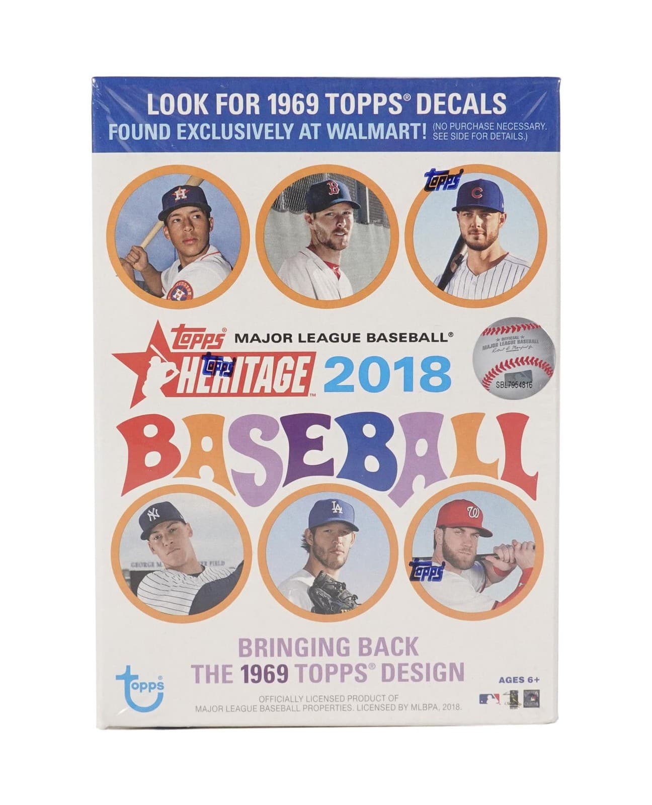 2018 Topps Heritage Baseball Blaster Box (Walmart)