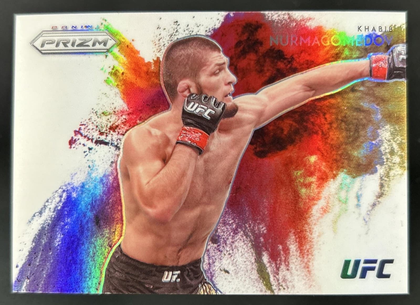 2022 Panini Prizm UFC Khabib Nurmagomedov Color Blast SSP #2
