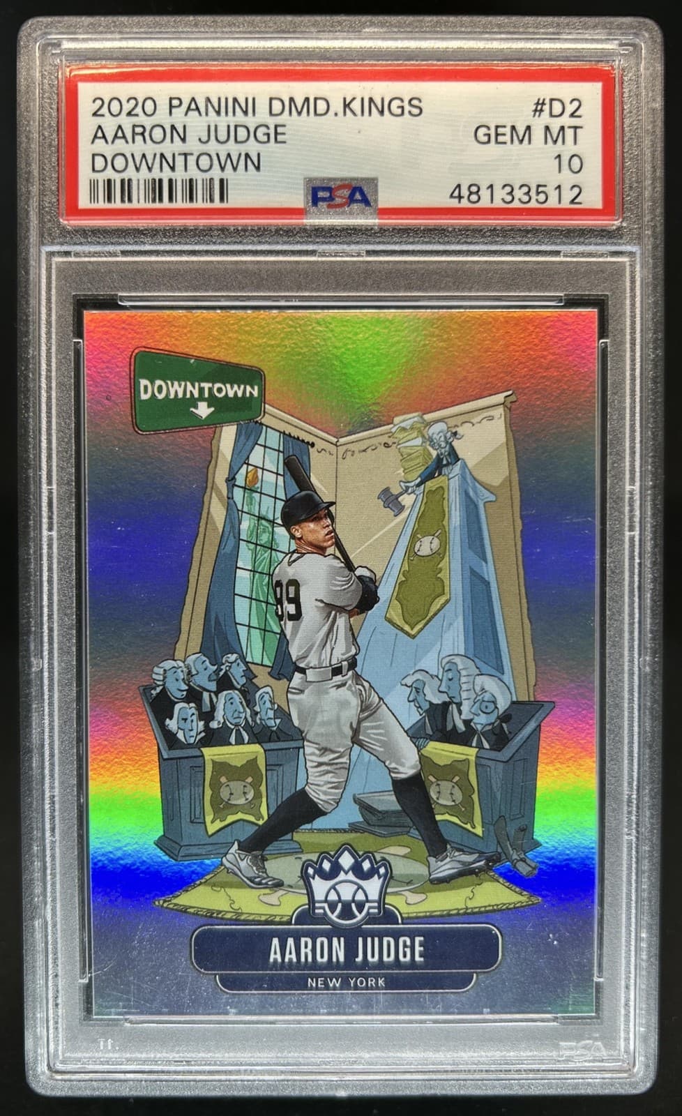 2020 Panini Diamond Kings Aaron Judge Downtown #D2 Yankees PSA 10 GEM MINT