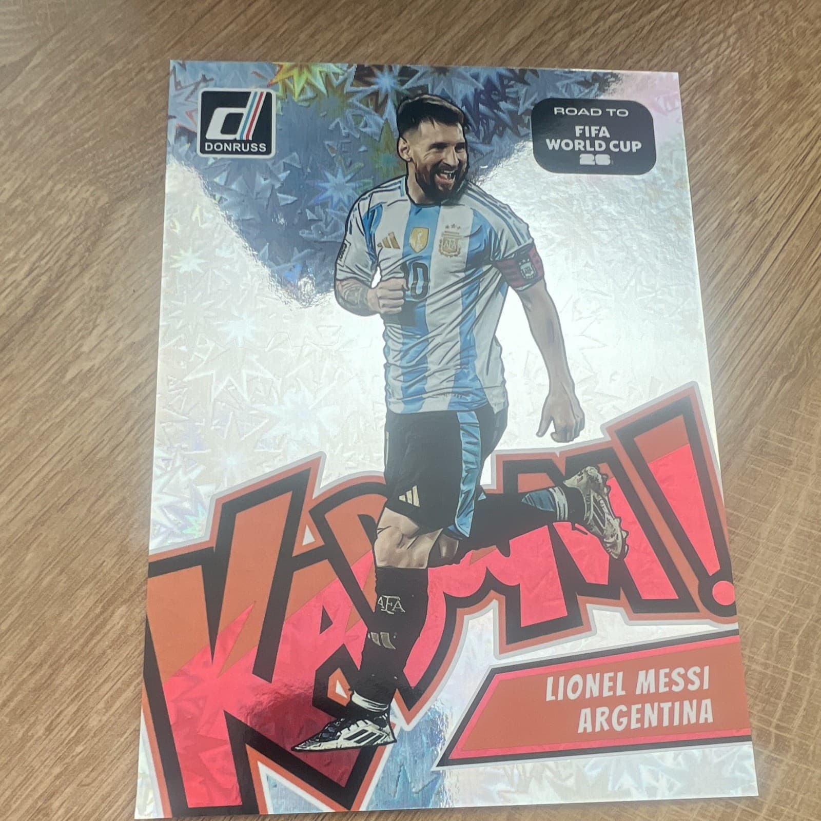Panini Donruss Road to FIFA World Cup 26 Lionel Messi Kaboom! #1 Argentina