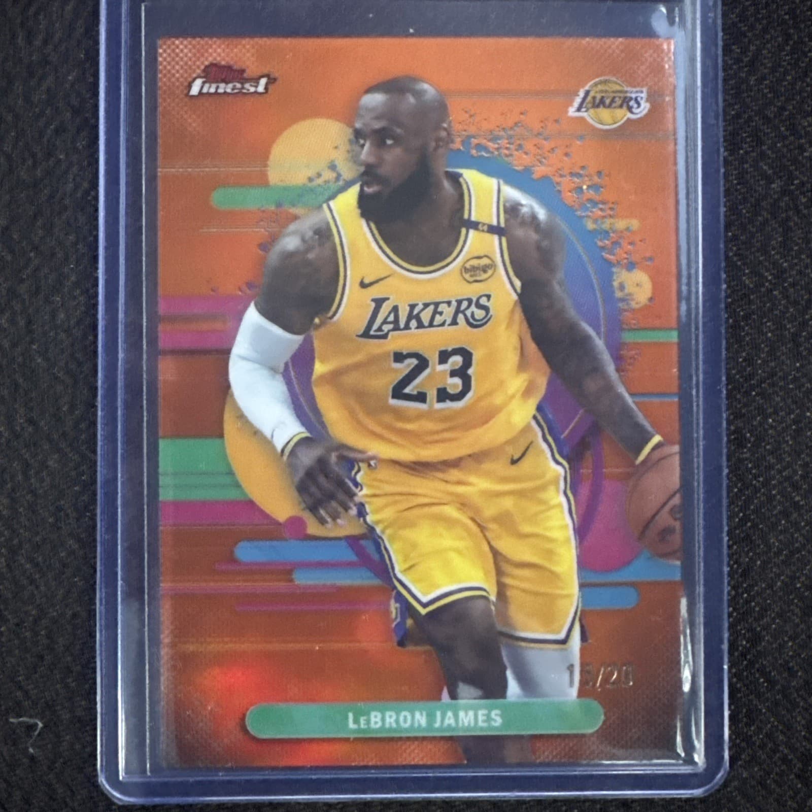 2025-26 Topps Finest - Uncommon LeBron James #165 Orange Refractor /20!!!