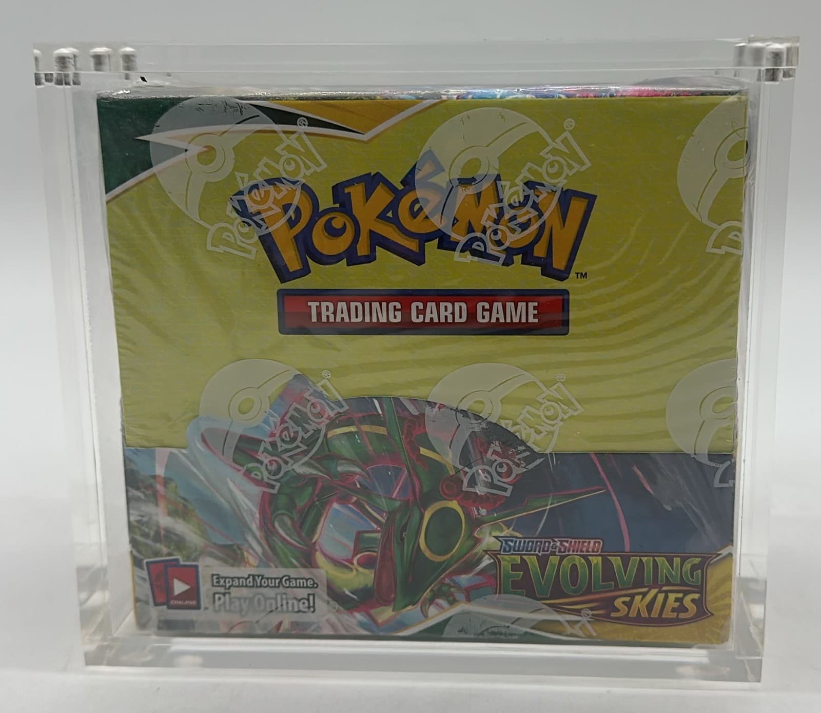 Pokemon TCG Sword & Shield Evolving Skies Booster Box SEALED with Acrylic