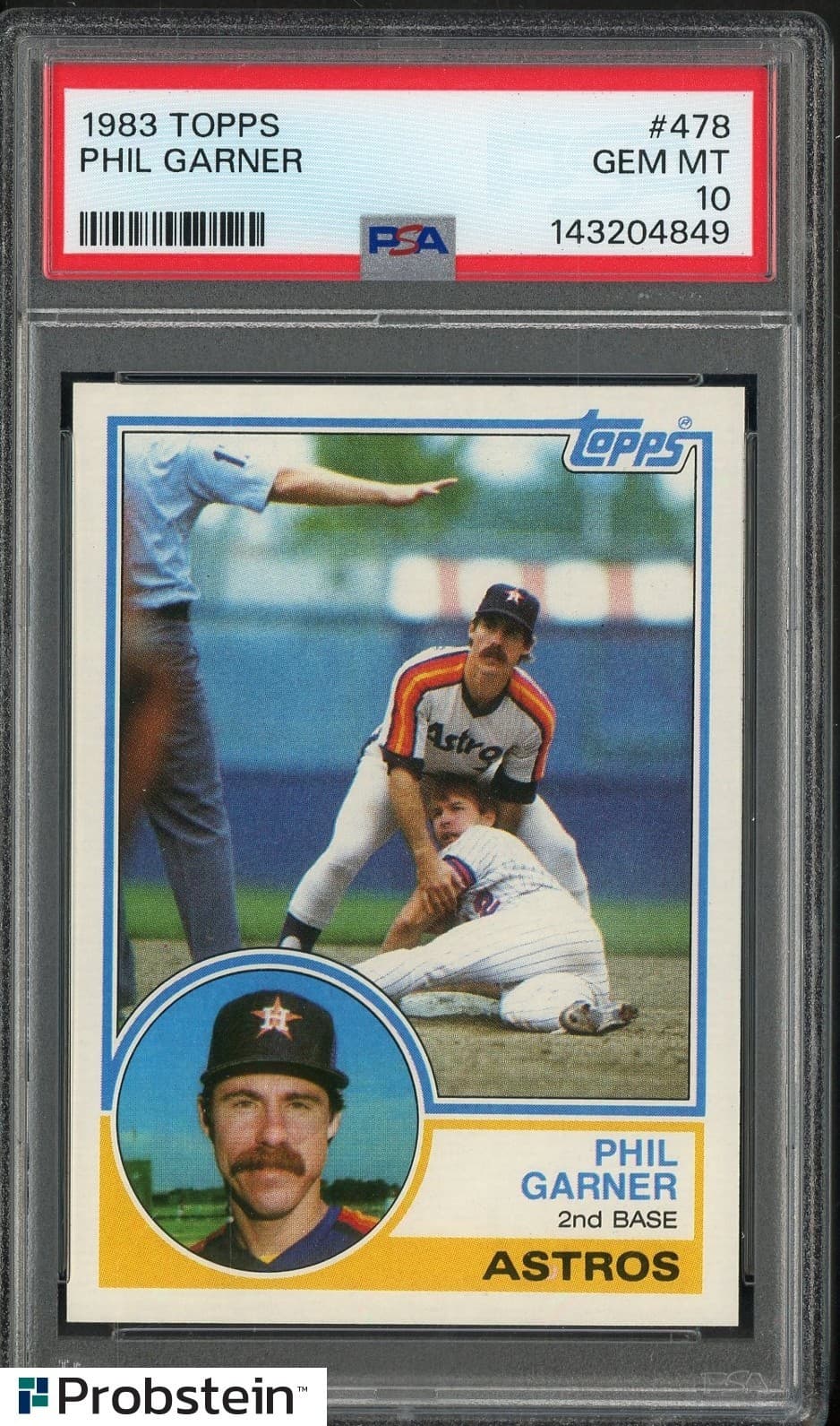 1983 Topps #478 Phil Garner Houston Astros PSA 10 GEM MINT