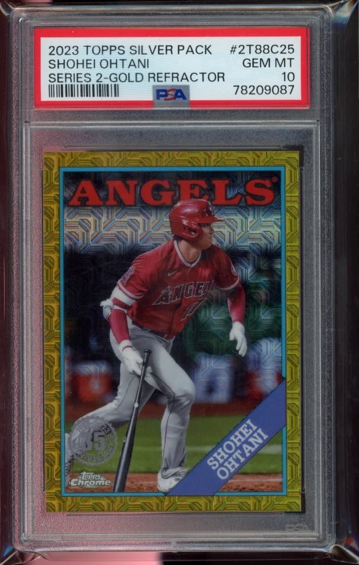 2023 Topps Series 2 PSA 10 1988 Topps Chrome Silver Pack Mojo Shohei Ohtani POP1