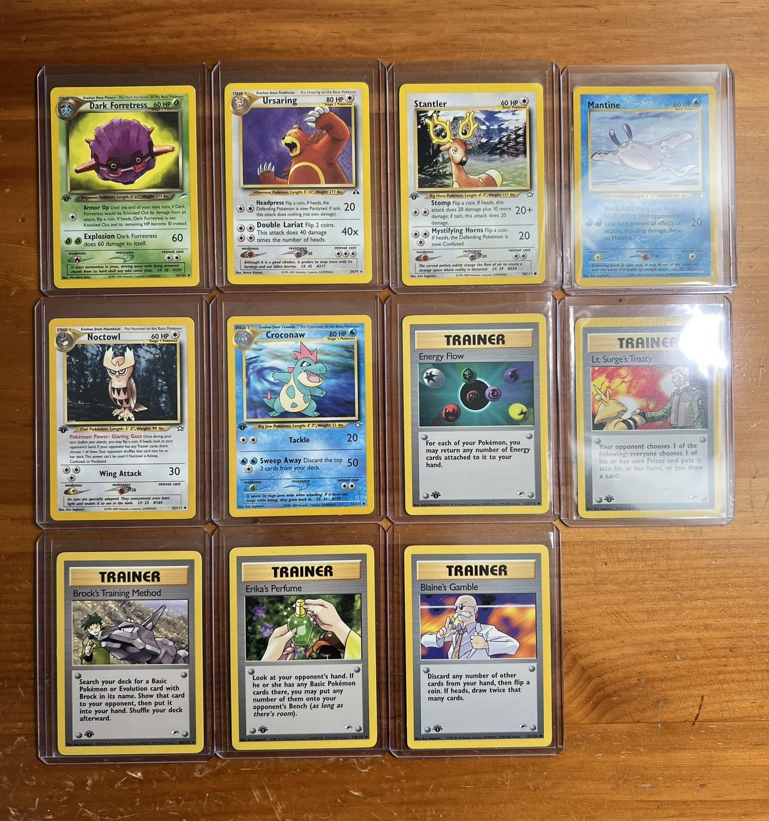 Neo Destiny - Pokemon Card Lot - 1st Edition - Near Mint - Dark Forretress, Etc