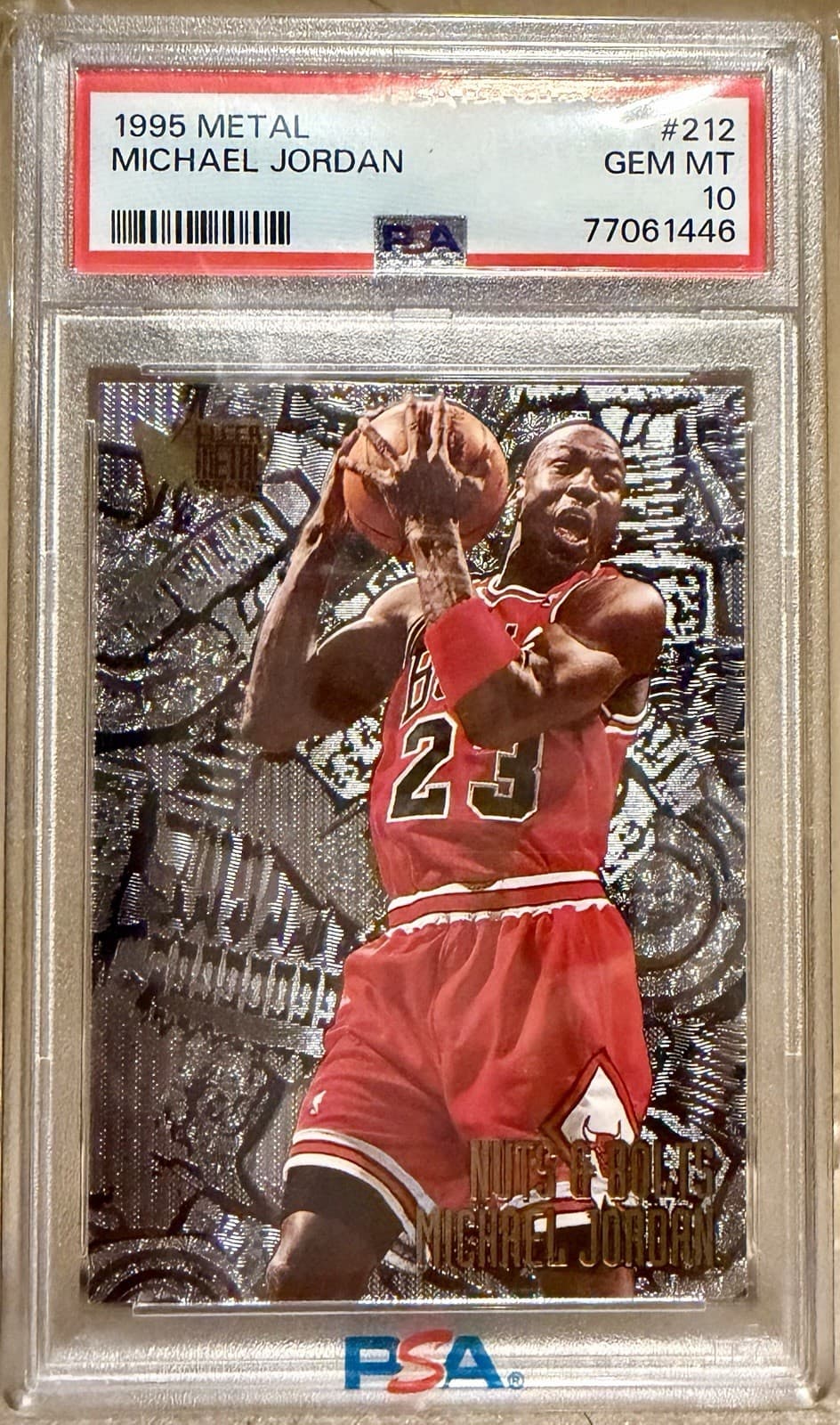 1995 Metal Michael Jordan PSA 10 #212