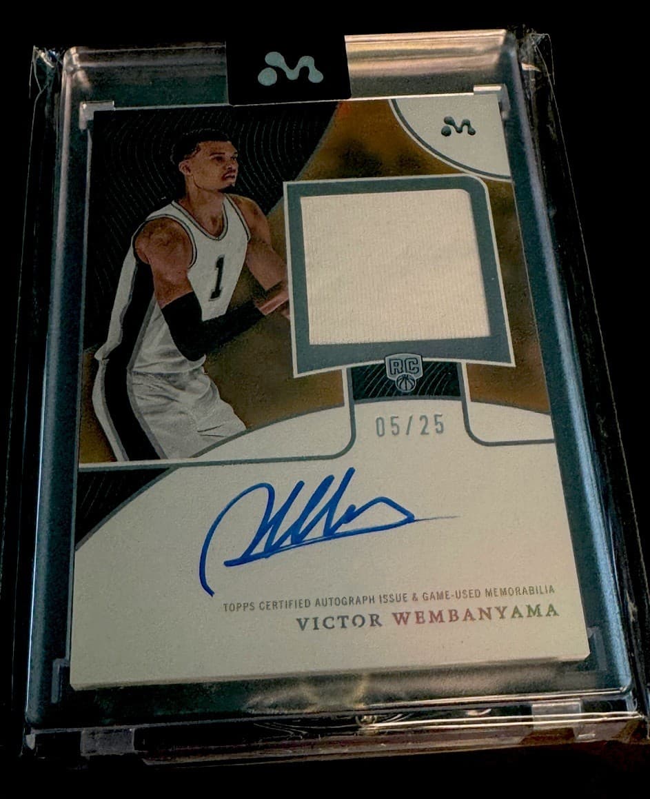 2023-24 Topps Mercury Victor Wembanyama Orange RC Auto Patch RPA SSP #05/25 