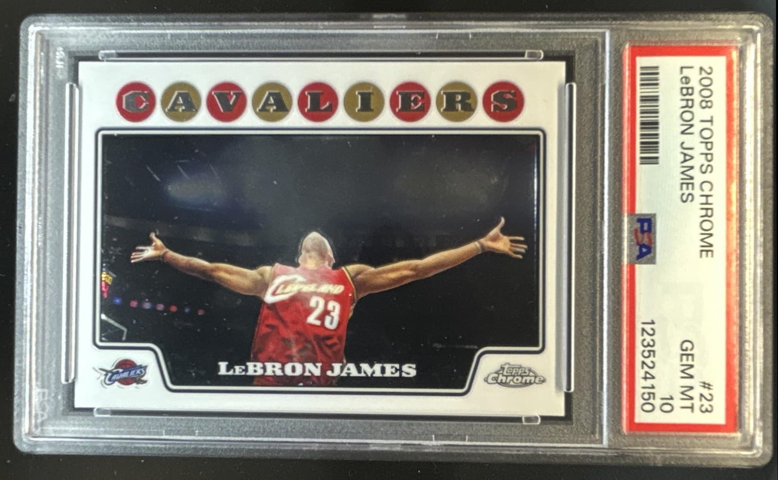 2008-09 Topps Chrome LeBron James #23 Cavaliers PSA 10 GEM MINT