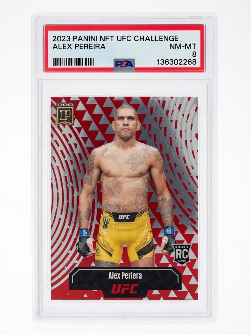 2023 Panini RC UFC Challenge Alex "Periera" (Misspelled) PSA 8 - Rare Error Card
