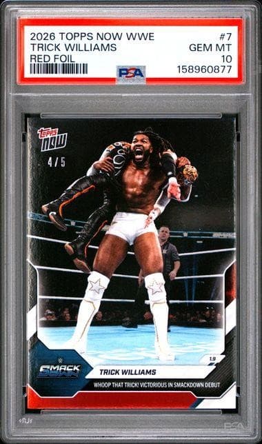 2025 Topps Now Trick Williams #7 Red /5 PSA 10