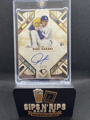 2025 Topps Diamond Icons Roki Sasaki Dodgers RC Rookie ON CARD AUTO 21/25