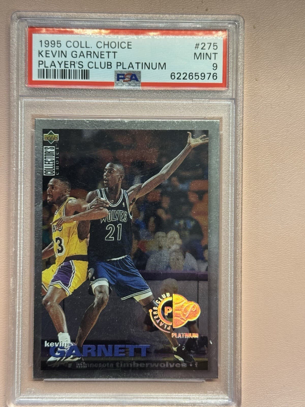 1995 Upper Deck Collector's Choice-ROOKIE Kevin Garnett #275 PLATINUM PSA 9 🔥