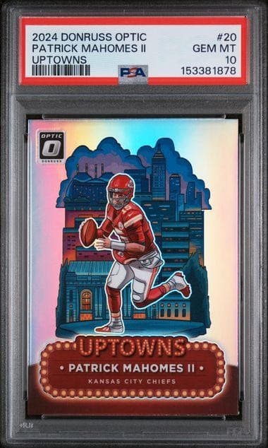 2024 Panini Donruss Optic Patrick Mahomes Uptowns #20 PSA 10