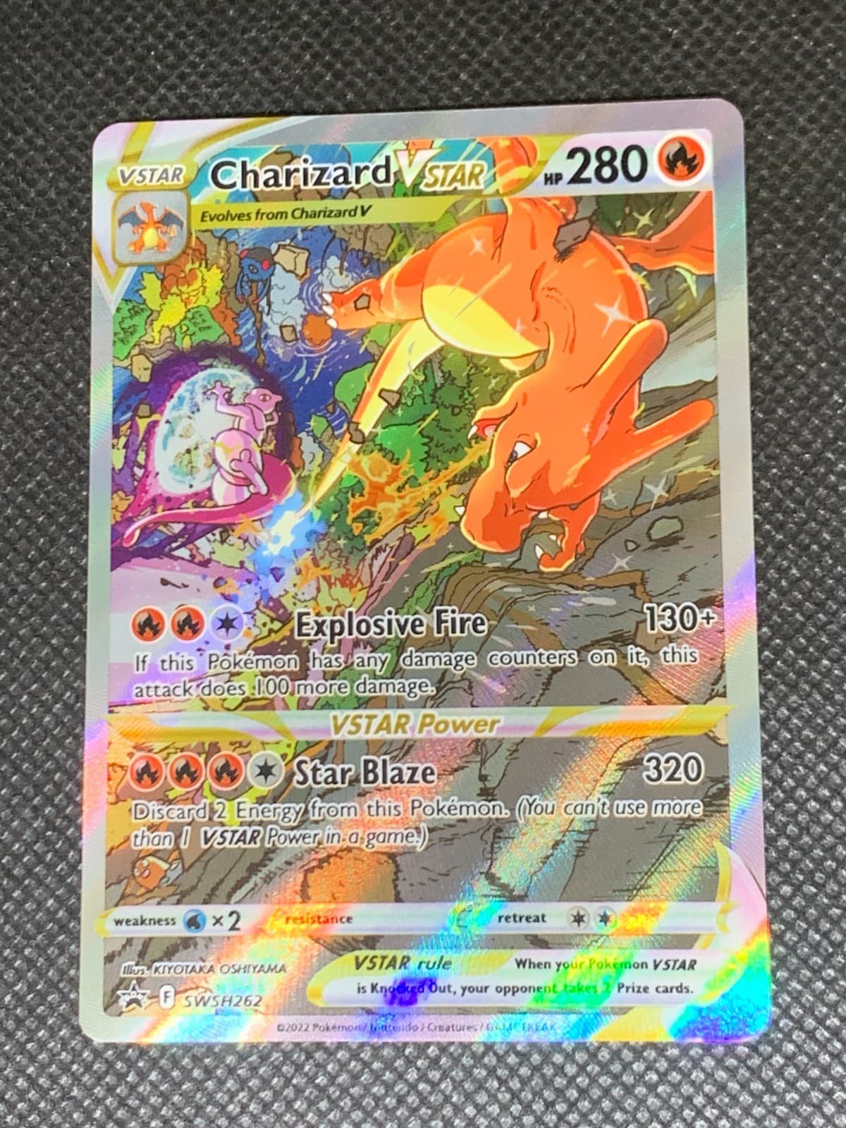 Charizard Vstar SWSH262 - Charizard UPC Promo Pokemon Card - NM
