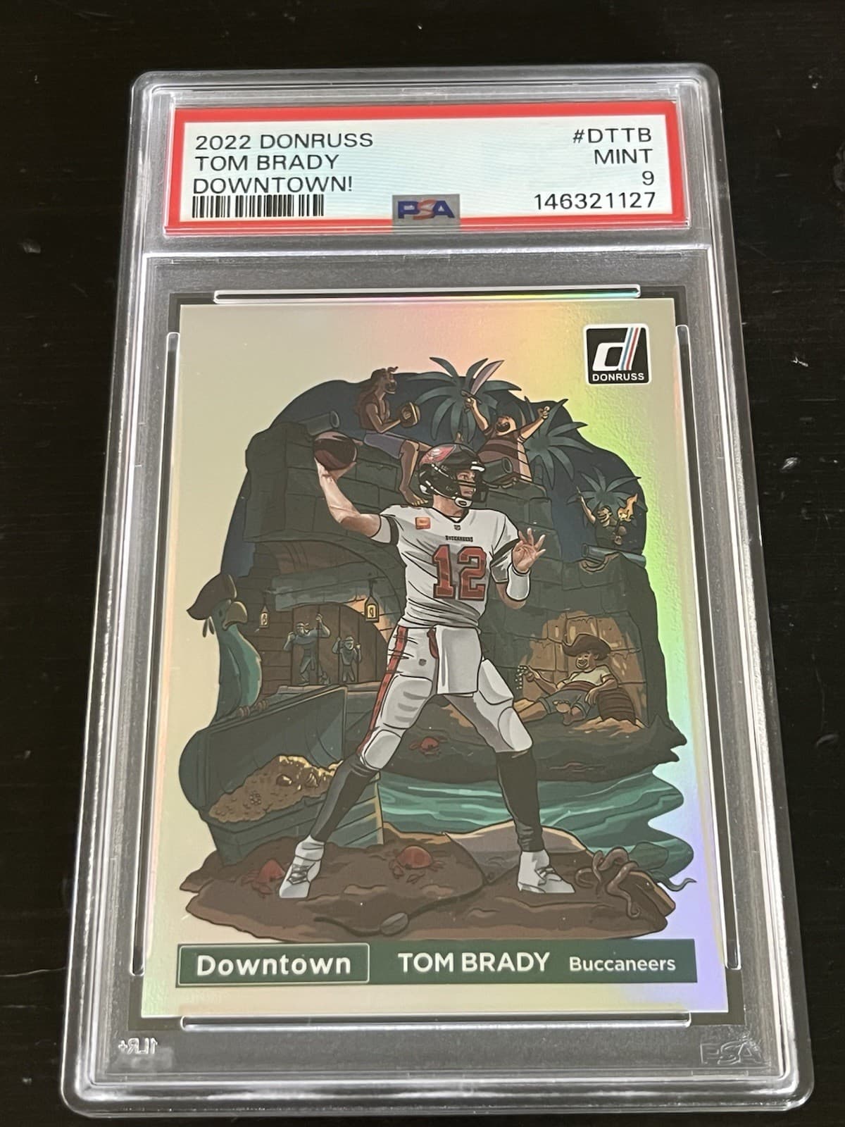 2022 Panini Donruss Tom Brady Downtown #DTTB PSA 9