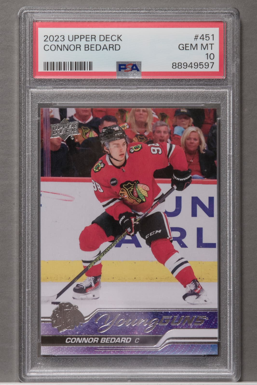 2023 Upper Deck #451 Connor Bedard PSA 10 Rookie RC
