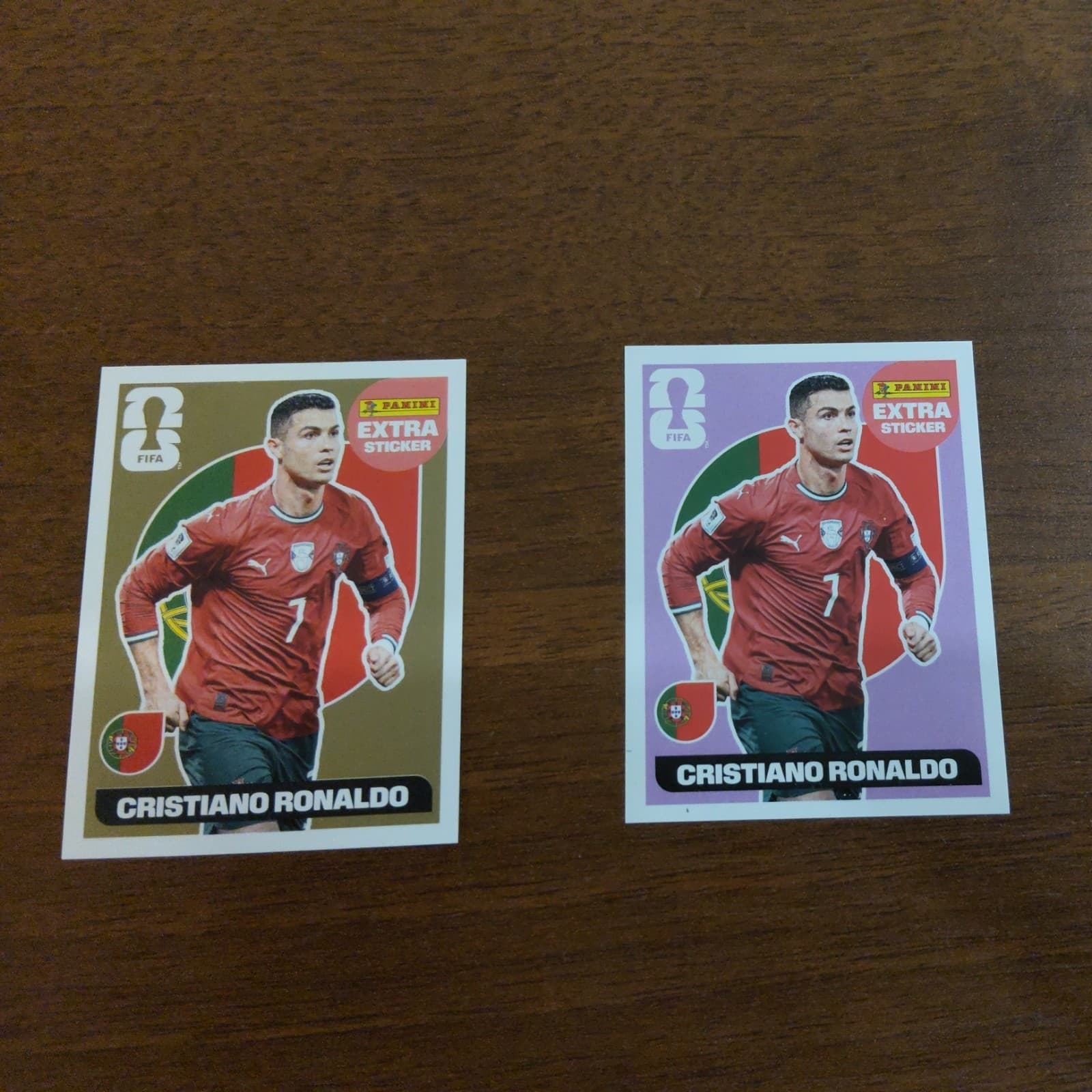 Panini FIFA World Cup 2026 Extra Stickers Christian Ronaldo CR7 Gold & Purple 