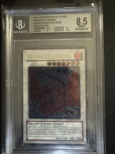 Yu Gi Oh Vitage 2008 CROSSROADS OF CHAOS UNLIMITED GERMAN #CSOCDE39 BLACK ROSE