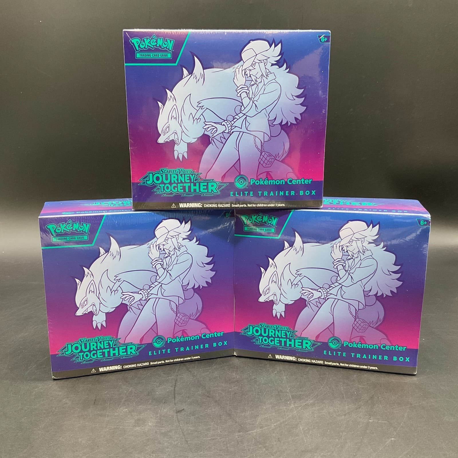 Lot of (3) Pokemon Center Journey Together PC Elite Trainer Box SEALED PC ETB