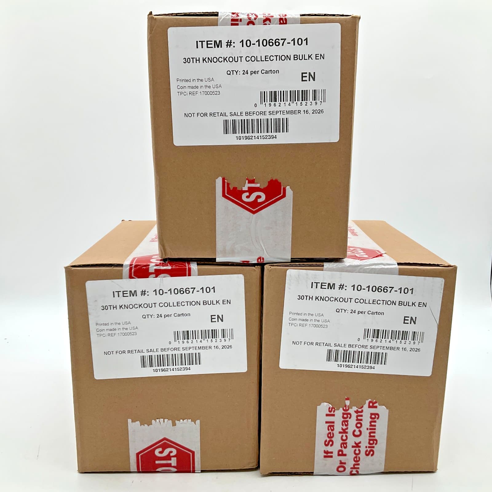 Lot of (3) Pokemon TCG 30th Anniversary Celebrations Knock Out Collection Case