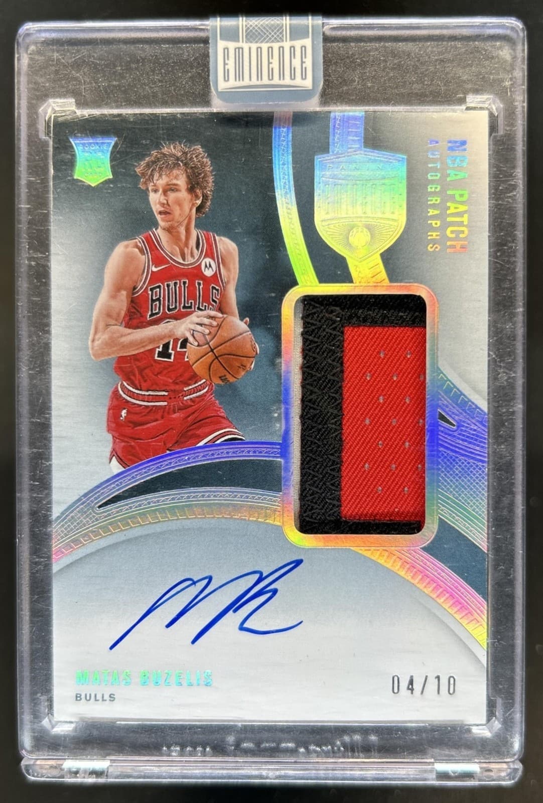 2024-25 Panini Eminence Matas Buzelis NBA Patch Auto Rookie RC #/10 Bulls