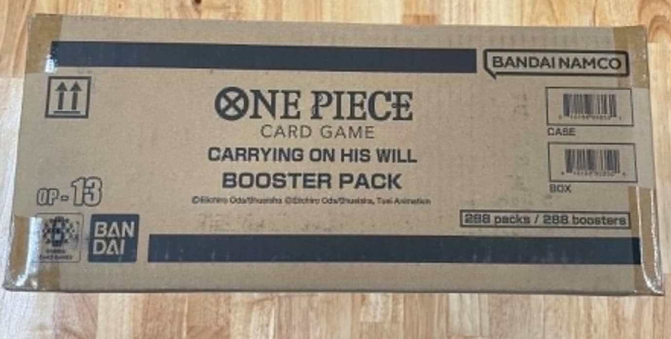 One Piece Card Game OP-13 Carrying On His Will Booster Box Case Sealed Bandai