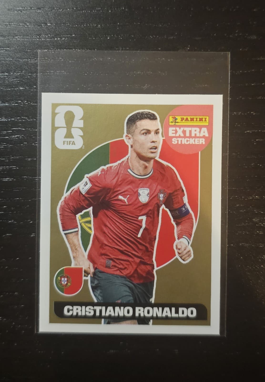 Cristiano Ronaldo Extra Sticker Gold World Cup 2026 Panini