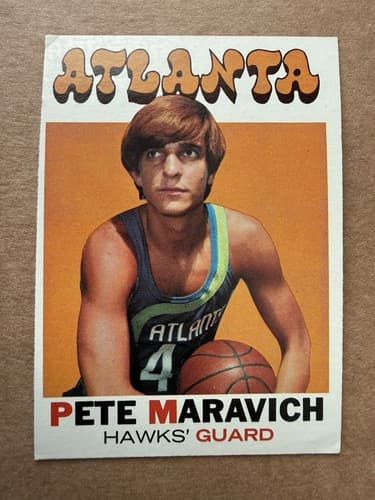 1971-72 Topps Basketball #55 Pete Maravich - Atlanta Hawks