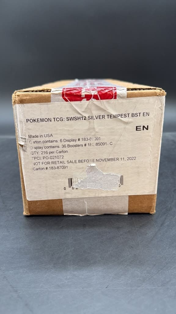 Pokemon TCG SWSH12 Silver Tempest Booster Box Case SEALED EN