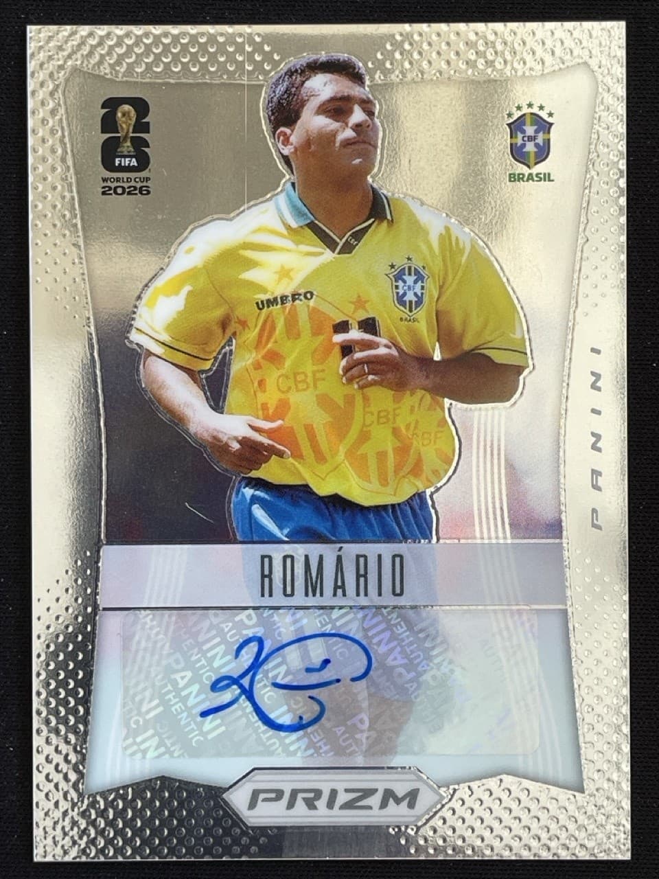 Romario 2026 Panini Prizm FIFA World Cup 2012 Throwback Auto #12-R -xh3