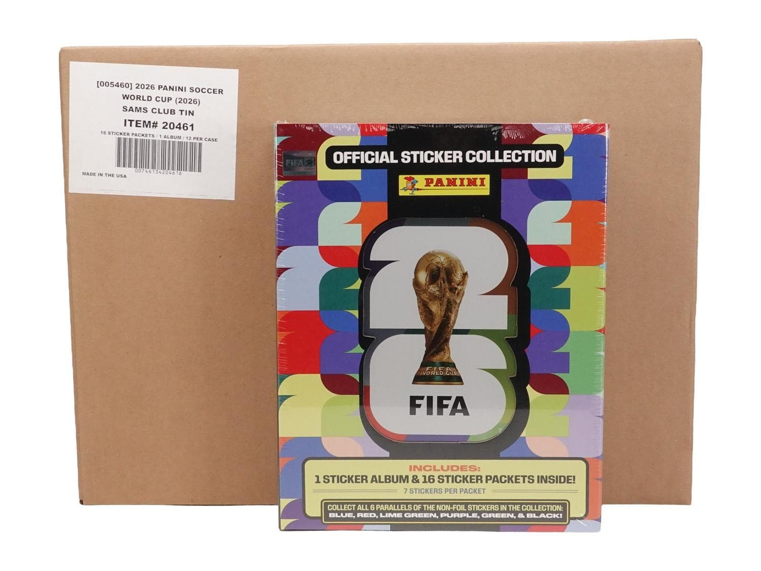 2026 PANINI FIFA WORLD CUP SOCCER STICKER 12-TIN CASE