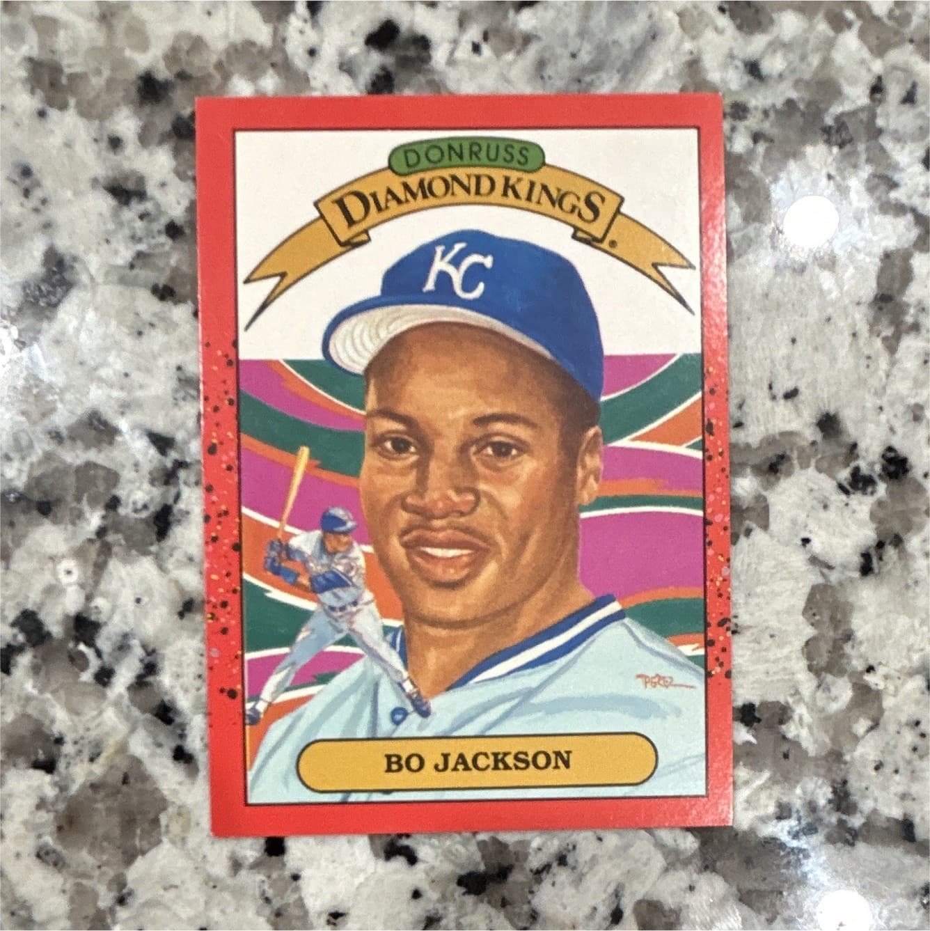 Leaf 1990 Donruss Bo Jackson #1 Kansas City Royals Baseball Card MLB Vintage