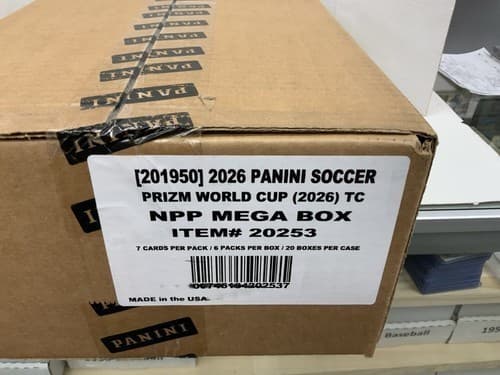 2026 Panini Soccer Prizm World Cup Factory Sealed Mega Case (20 Boxes)