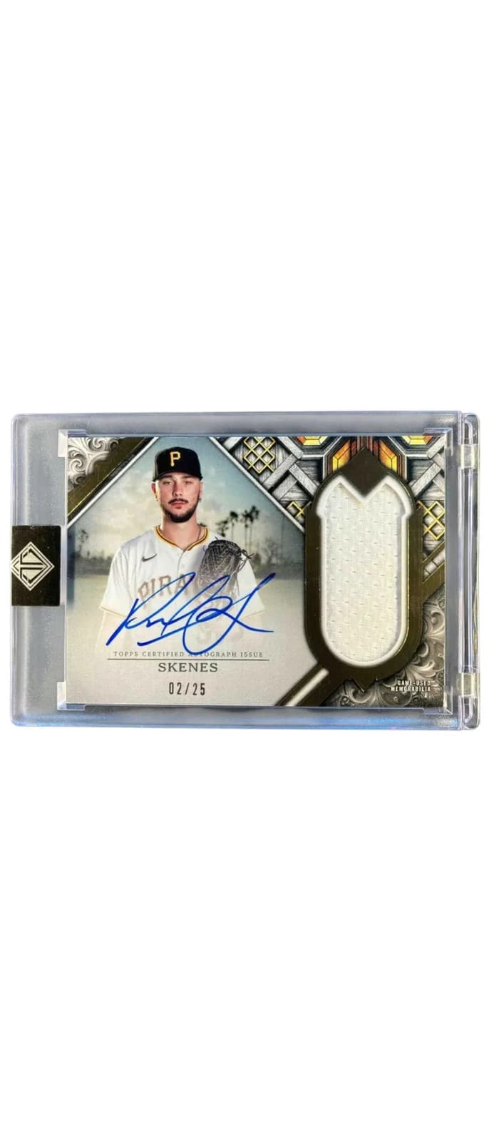 2025 Topps Transcendent Collection Paul Skenes #TCM-PS Relic 02/25 Memorabilia