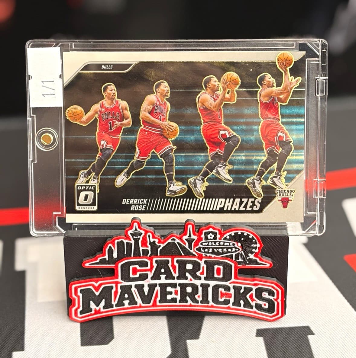 Panini Donruss Optic Phazes Derrick Rose Chicago Bulls 1/1. ONE OF ONE