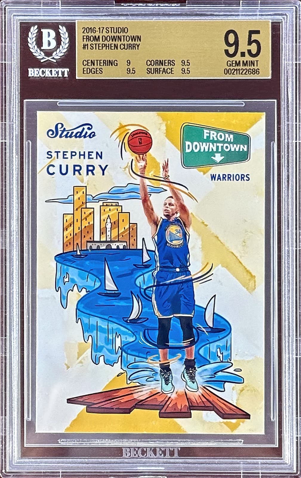 2016-17 Panini Studio - From Downtown Stephen Curry #FD1