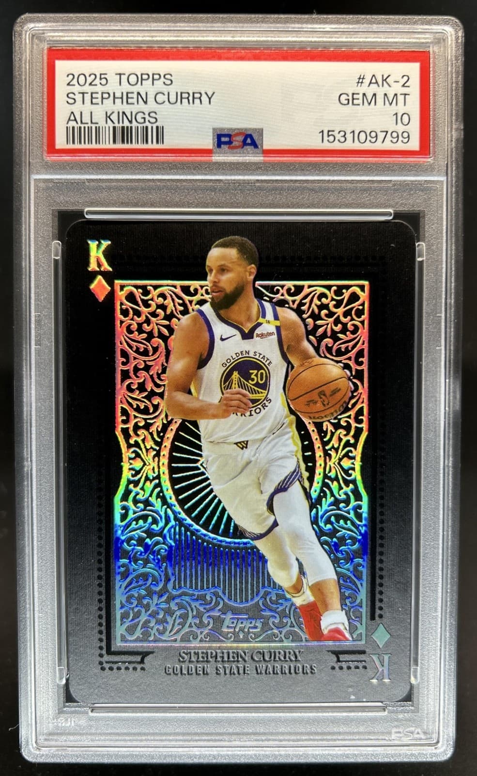 2025-26 Topps Stephen Curry All Kings SP #AK-2 Warriors PSA 10 GEM MINT