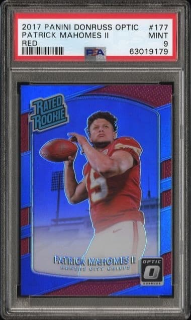 2017 Panini Donruss Optic Patrick Mahomes Ii Red