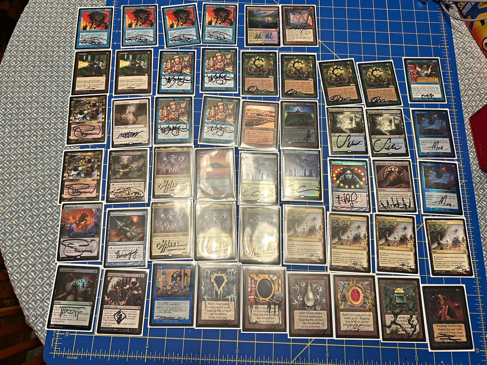 Vintage Signed Magic: The Gathering deck. Power 9 lots of foils