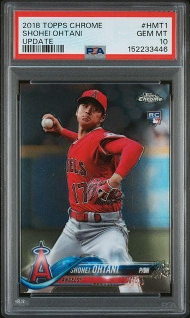 2018 Topps Chrome Update Shohei Ohtani Rookie #HMT1 PSA 10