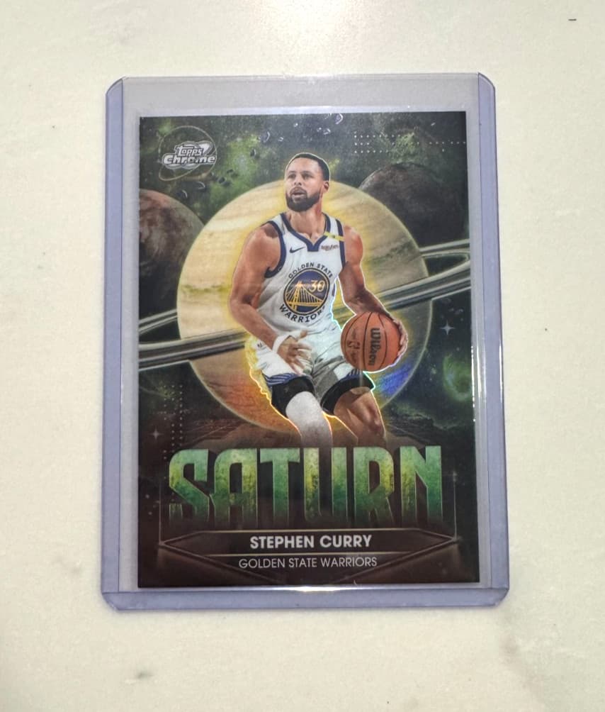 2025-26 Topps Cosmic Chrome Stephen Curry Saturn Planetary Pursuit SSP #PPSA-3