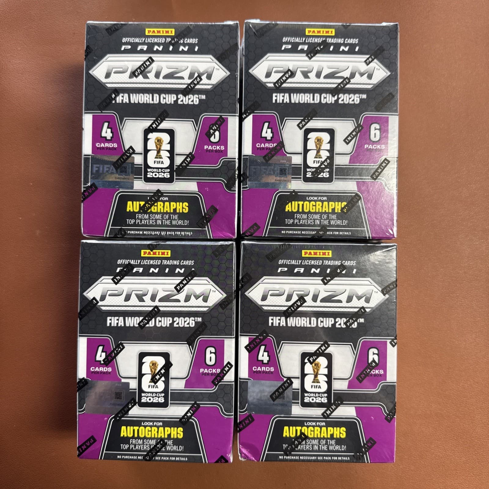 LOT OF 4!!! 2026 Panini Prizm FIFA World Cup Soccer Blaster Boxes!