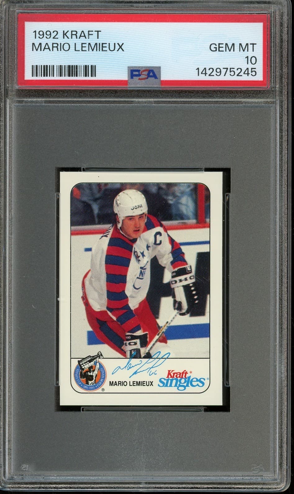 1992 Kraft  Mario Lemieux Gem Mint 10