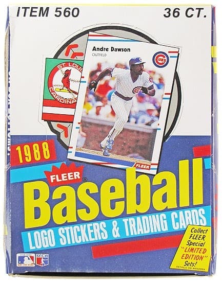 1988 Fleer Baseball Wax Box
