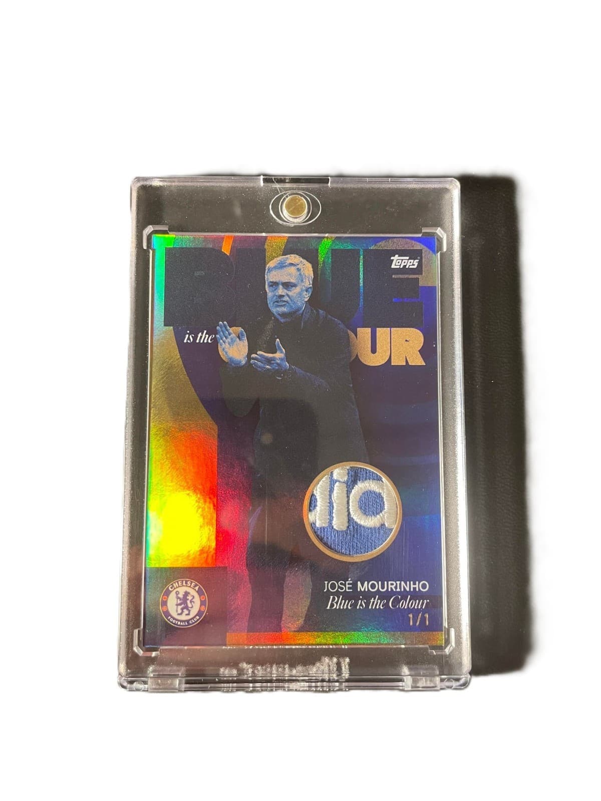 José Mourinho 1/1 Relic 2023-24 Topps Chelsea Blue Is The Colour One of One