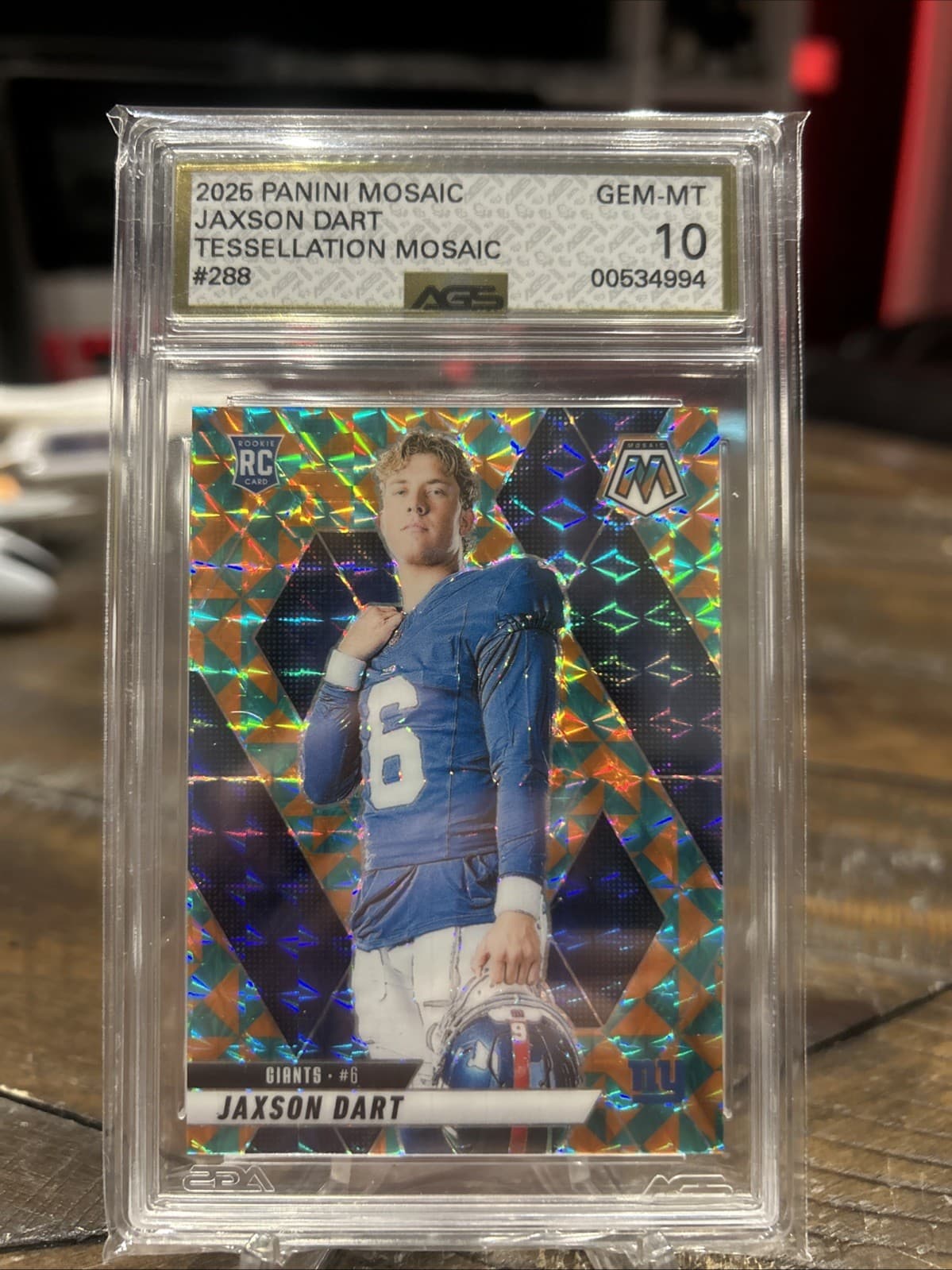 2025 Panini Mosaic Jaxson Dart 🎯 Tessellation Mosaic 15/15 (EBAY ONE OF ONE)
