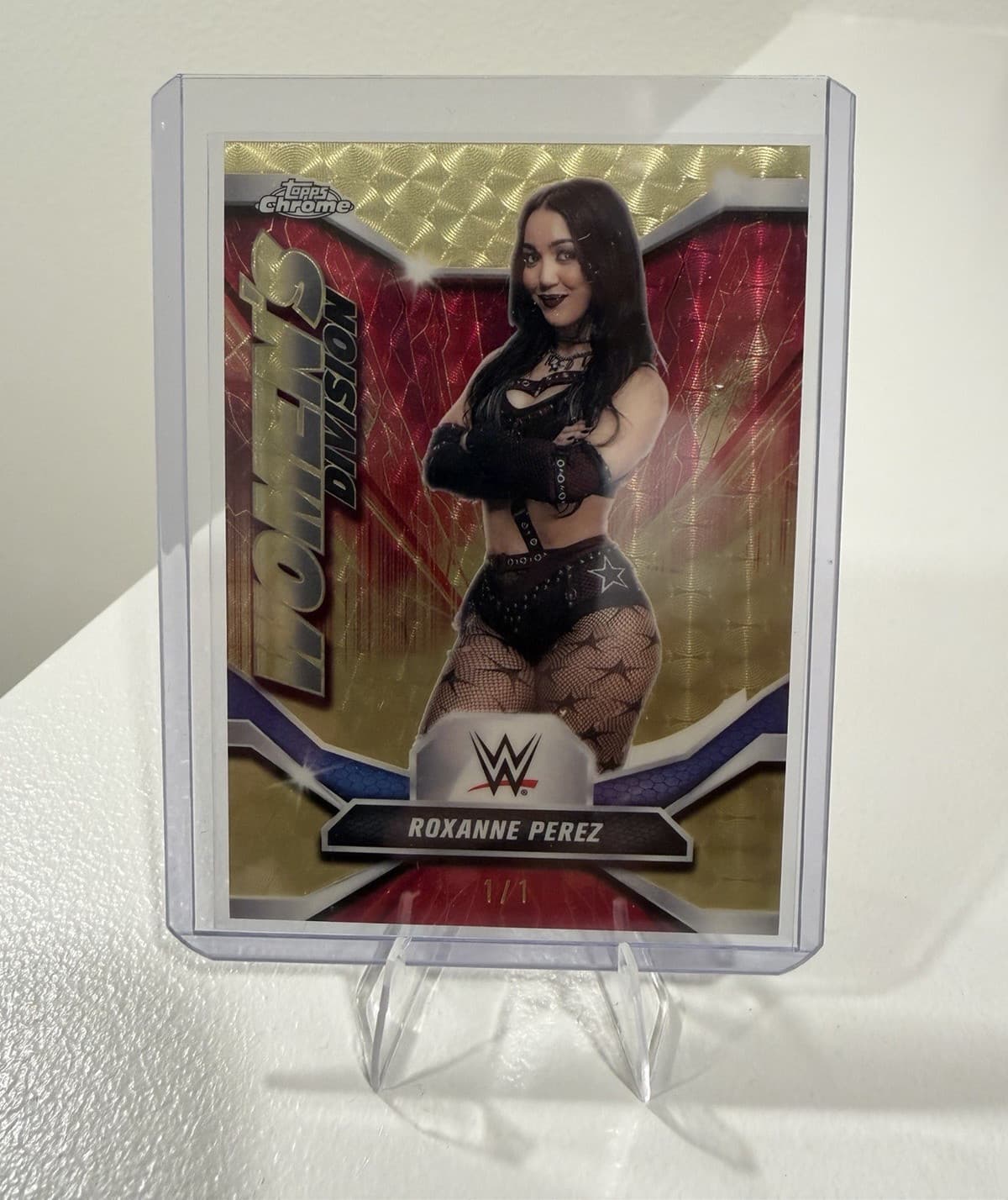 2026 Topps Chrome WWE Roxanne Perez Women’s Division SuperFractor WDV-34 1/1