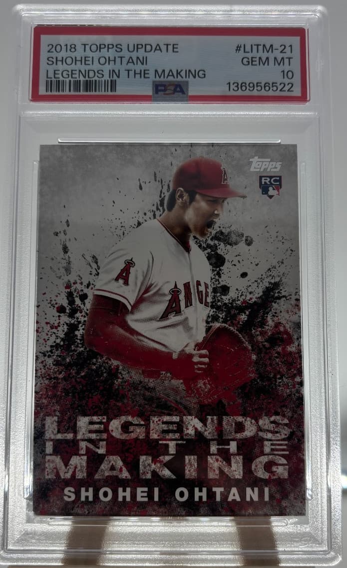 2018 Topps Update Series - Legends in the Making Shohei Ohtani  (RC) PSA 10
