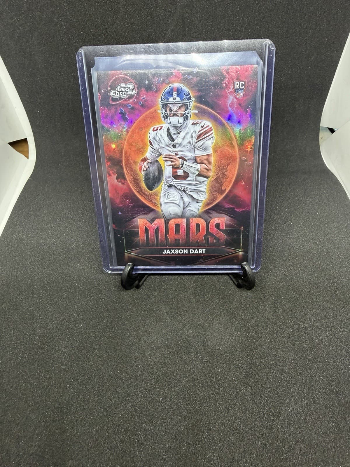 2025 Topps Chrome Cosmic Football Jaxson Dart MARS Planetary Pursuit Insert 