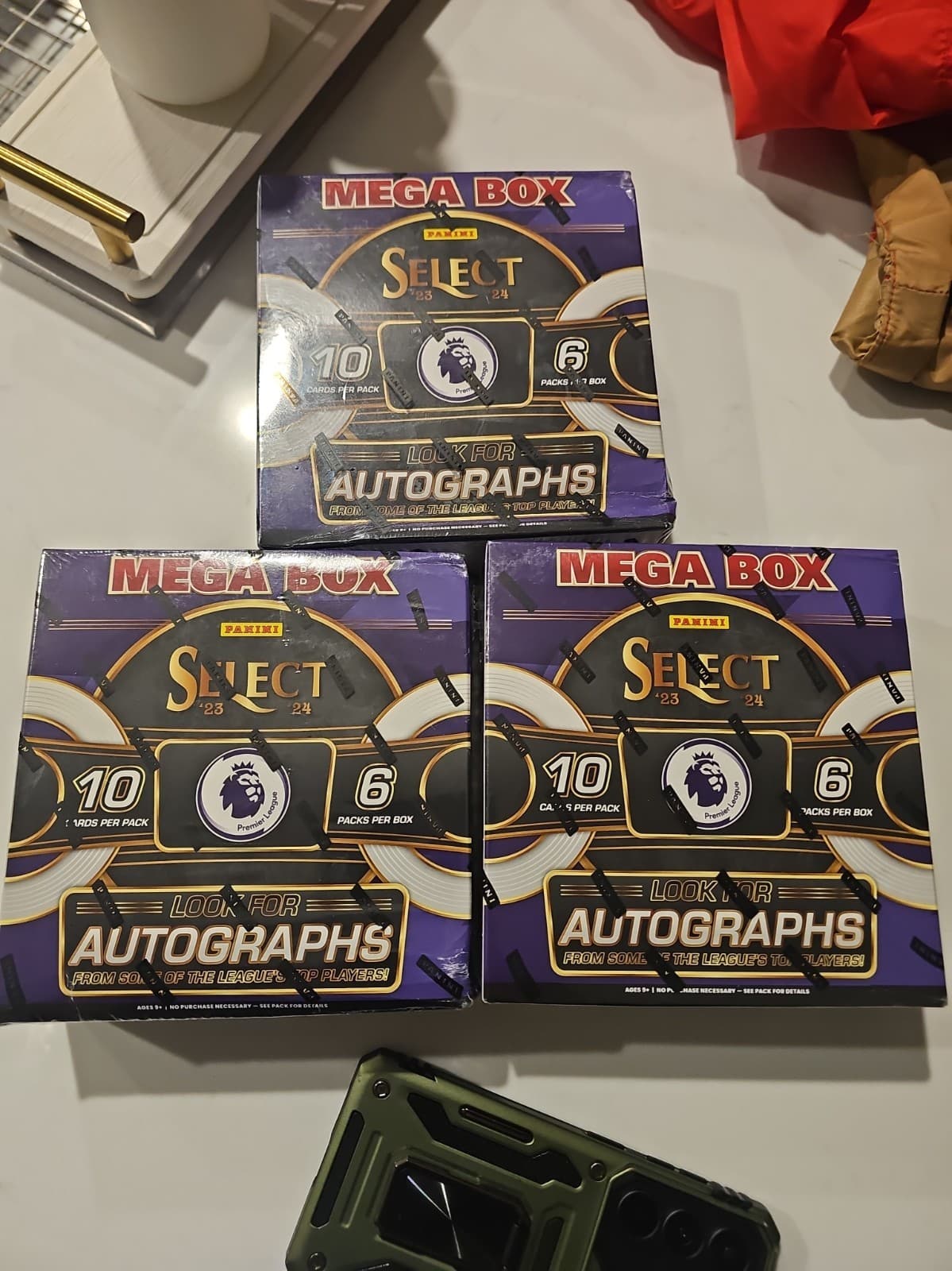 2023/2024 Select Premium League Soccer Mega Boxes. Autographs Fifa Prizm
